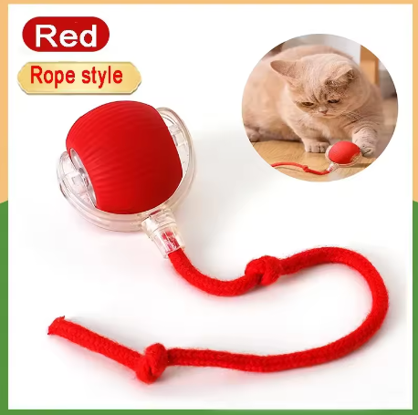 Smart Cats Toy Self-Rolling Ball With String