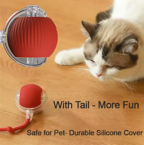 Smart Cats Toy Self-Rolling Ball With String